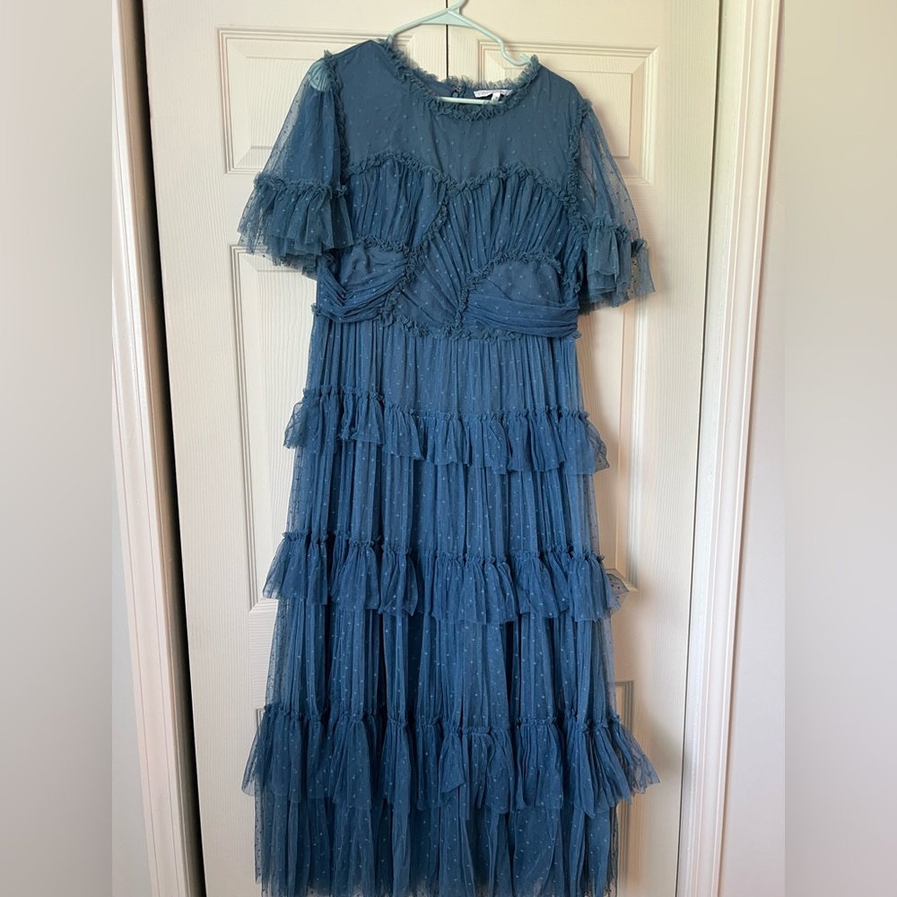 Ivy City Co 1X Whimsical Dress in Slate Blue